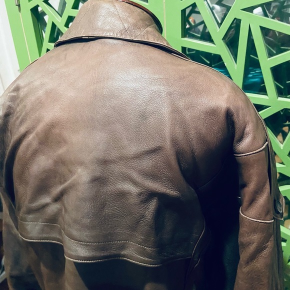 Loewe Madrid Luxury Lambskin Leather Jacket w/ Forro Lining - size 54 - Picture 7 of 12